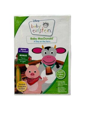 Baby Einstein NEW Old MacDonald DVD English Spanish French New Sealed